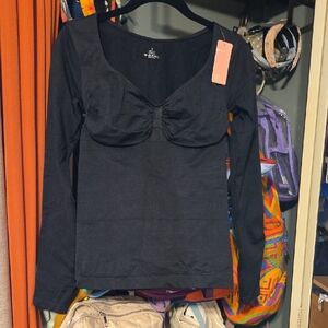 Compression Black Long Sleeve Women's Top NWT